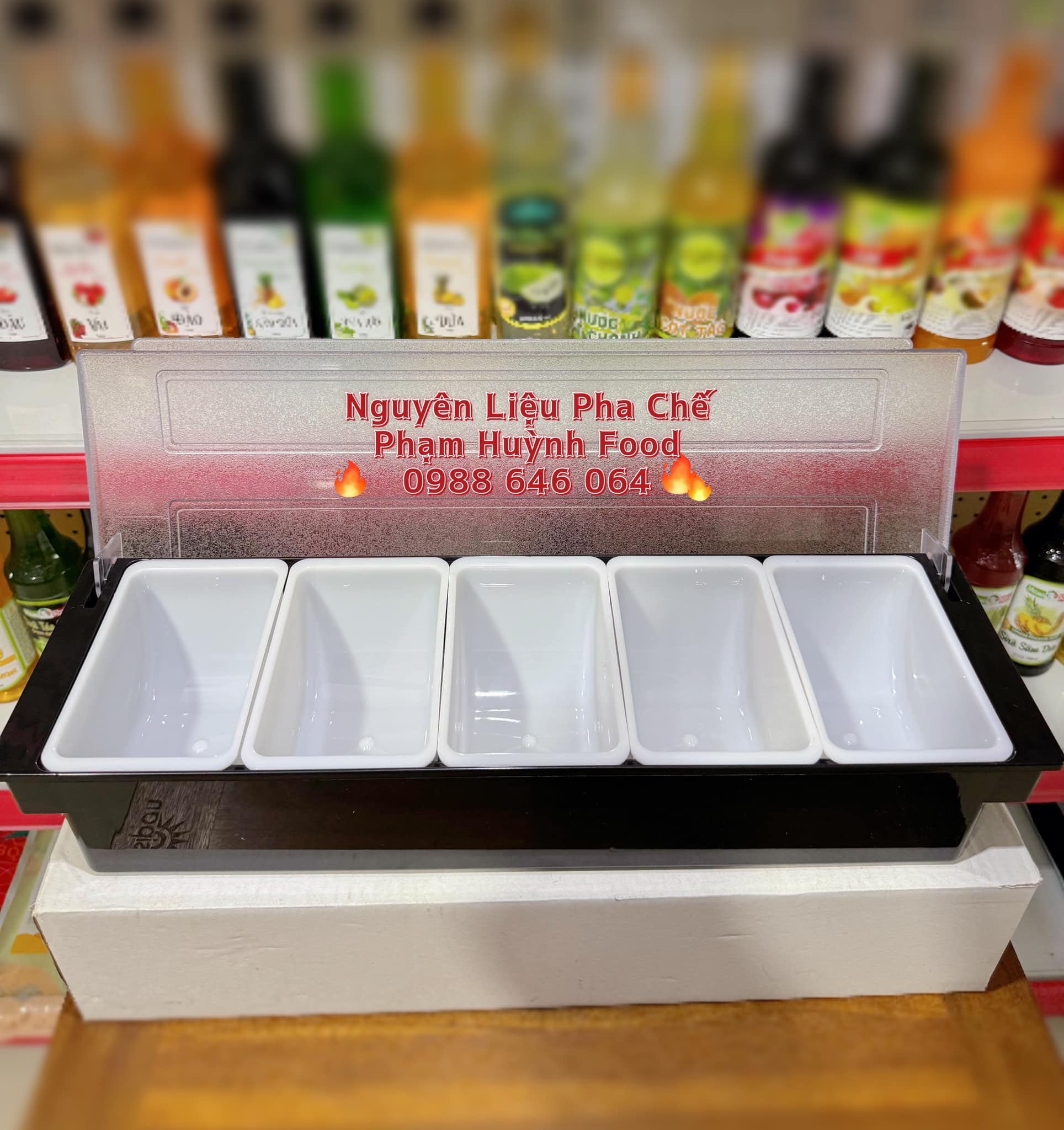 Hộp nhựa Topping 5 ngăn