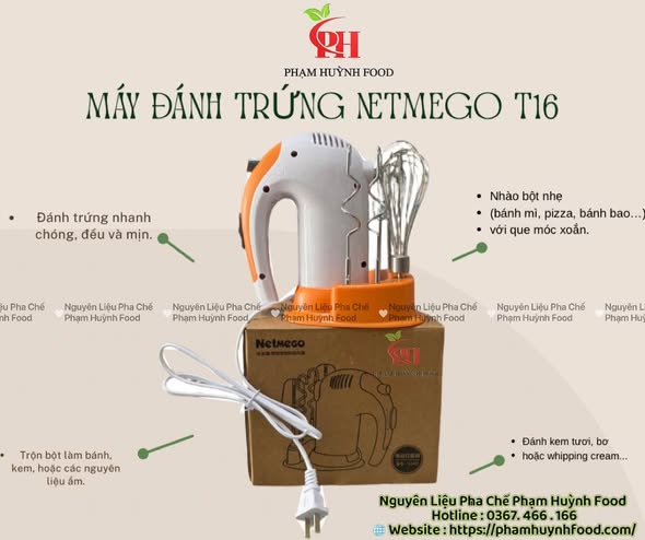 Máy đánh trứng Netmego T16 