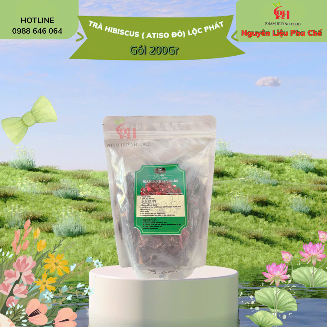 Trà Hibiscus ( Atiso Đỏ ) Gói 200Gr