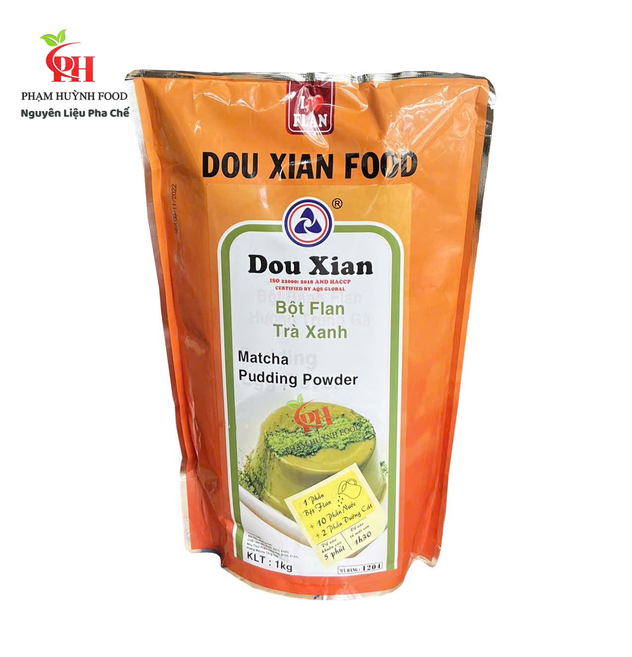 Bột Pudding DouXian Trà Xanh 1kg