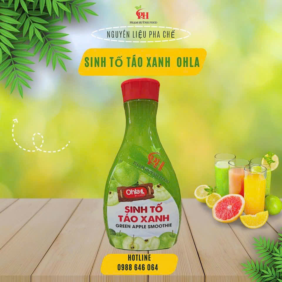 Sinh tố Ohla Táo Xanh 1L