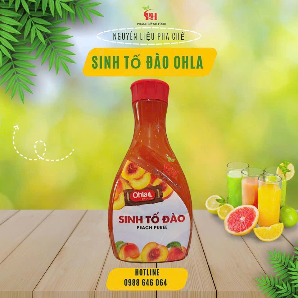 Sinh tố Ohla Đào 1L