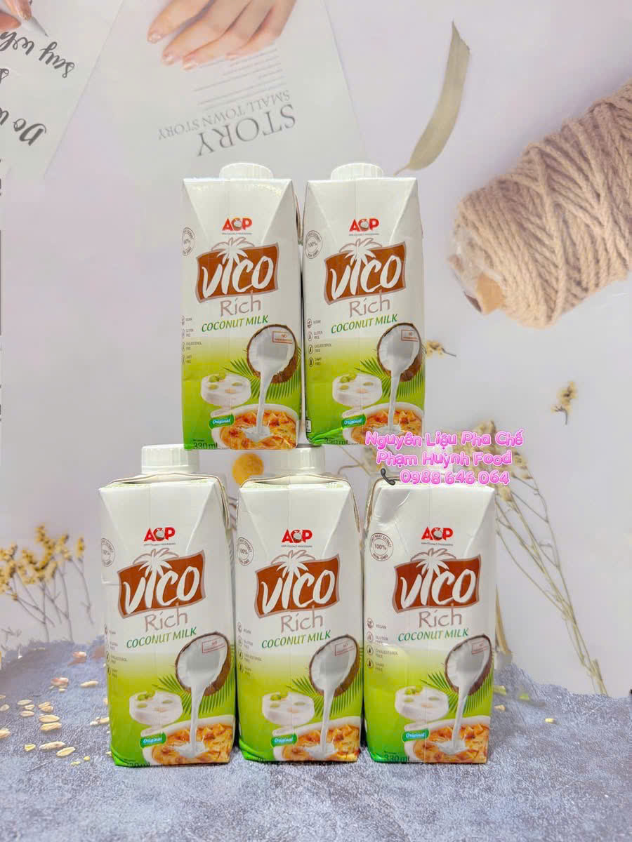 Cốt Dừa Vico rich 330ml