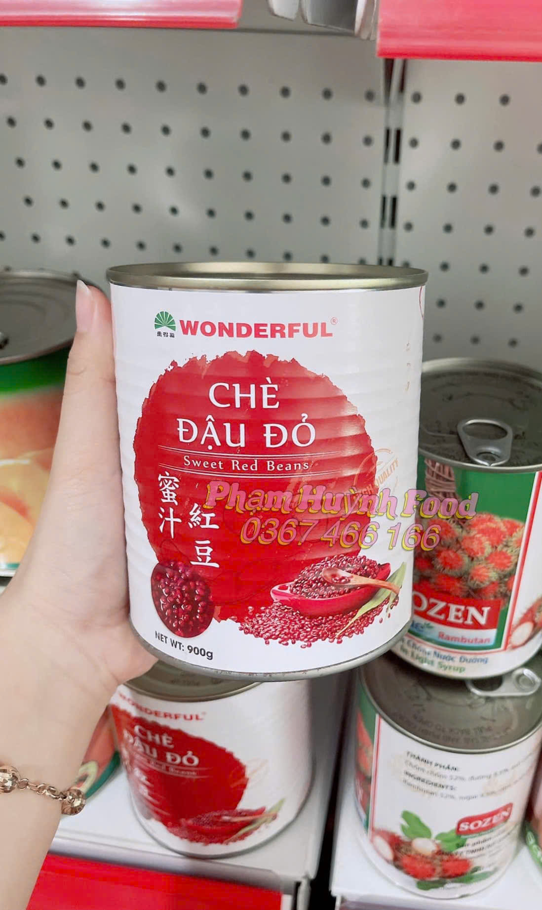 Đậu đỏ lon Wonderful 900g