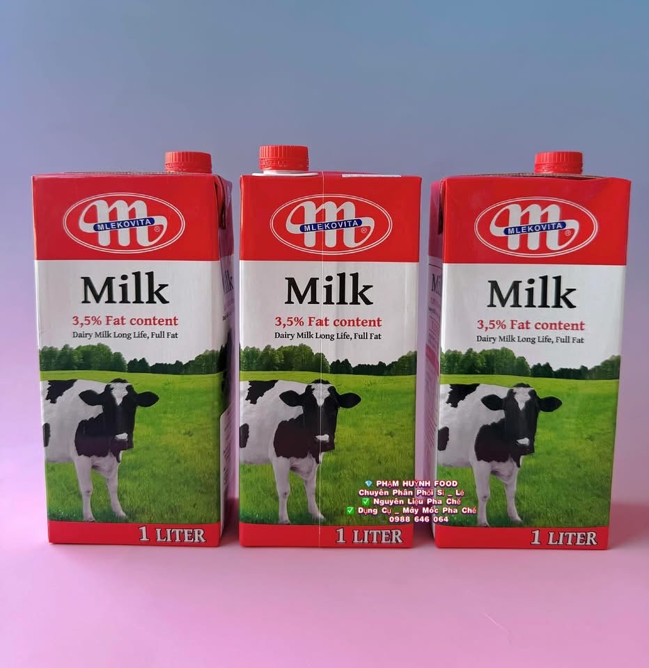 Sữa Tươi Mlekovita Fat 3,5% - Ba Lan 1L