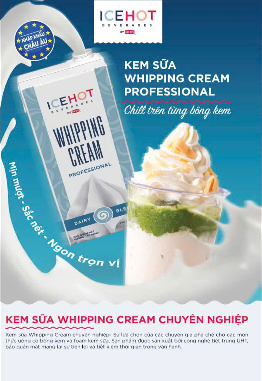 WHIPPING CREAM PROFESSIONAL - ICE HOT 1L