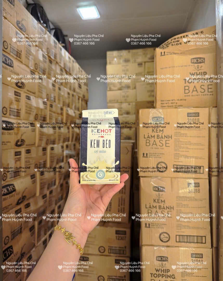 Kem Béo Vị Sữa Ice Hot 500g