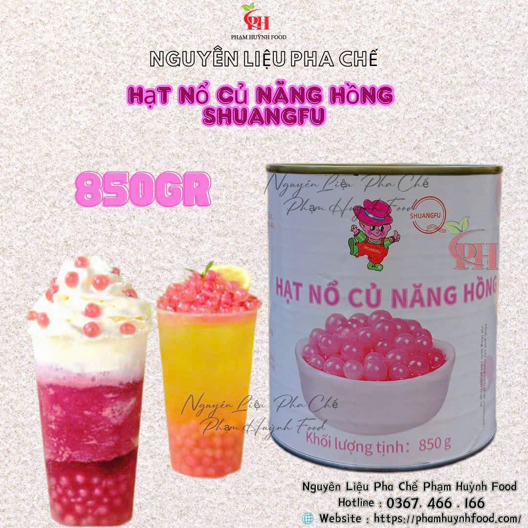 Hạt Nổ Củ Năng Shuangfu - Hồng 850gr