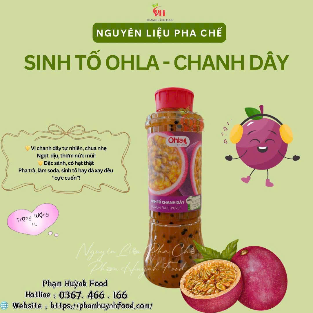 Sinh tố Ohla Chanh Dây 1L