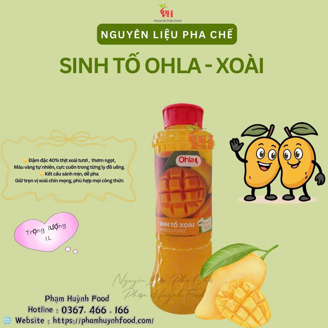 Sinh tố Ohla Xoài 1L