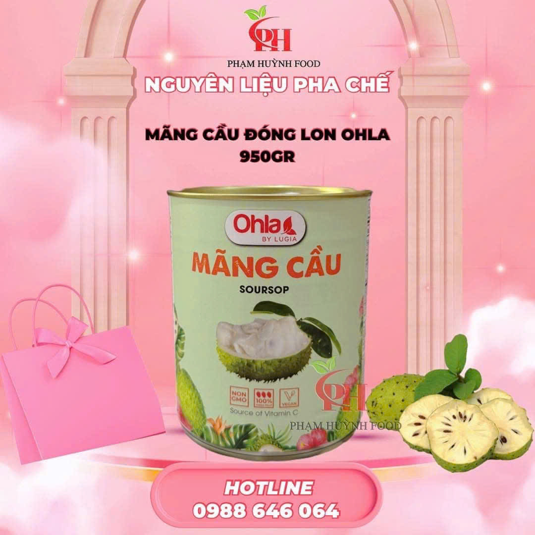 Mãng Cầu Đóng Lon Ohla 950gr