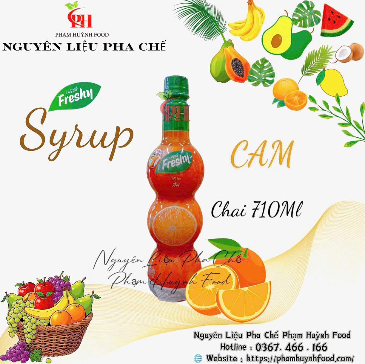 Siro Freshy 710ml - Cam