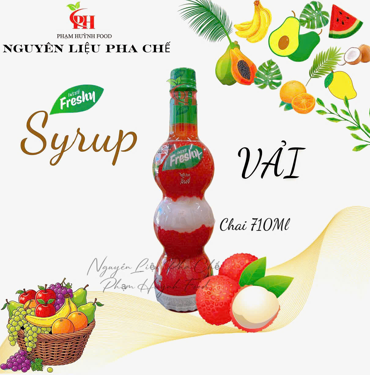 Siro Freshy 710ml - Vải