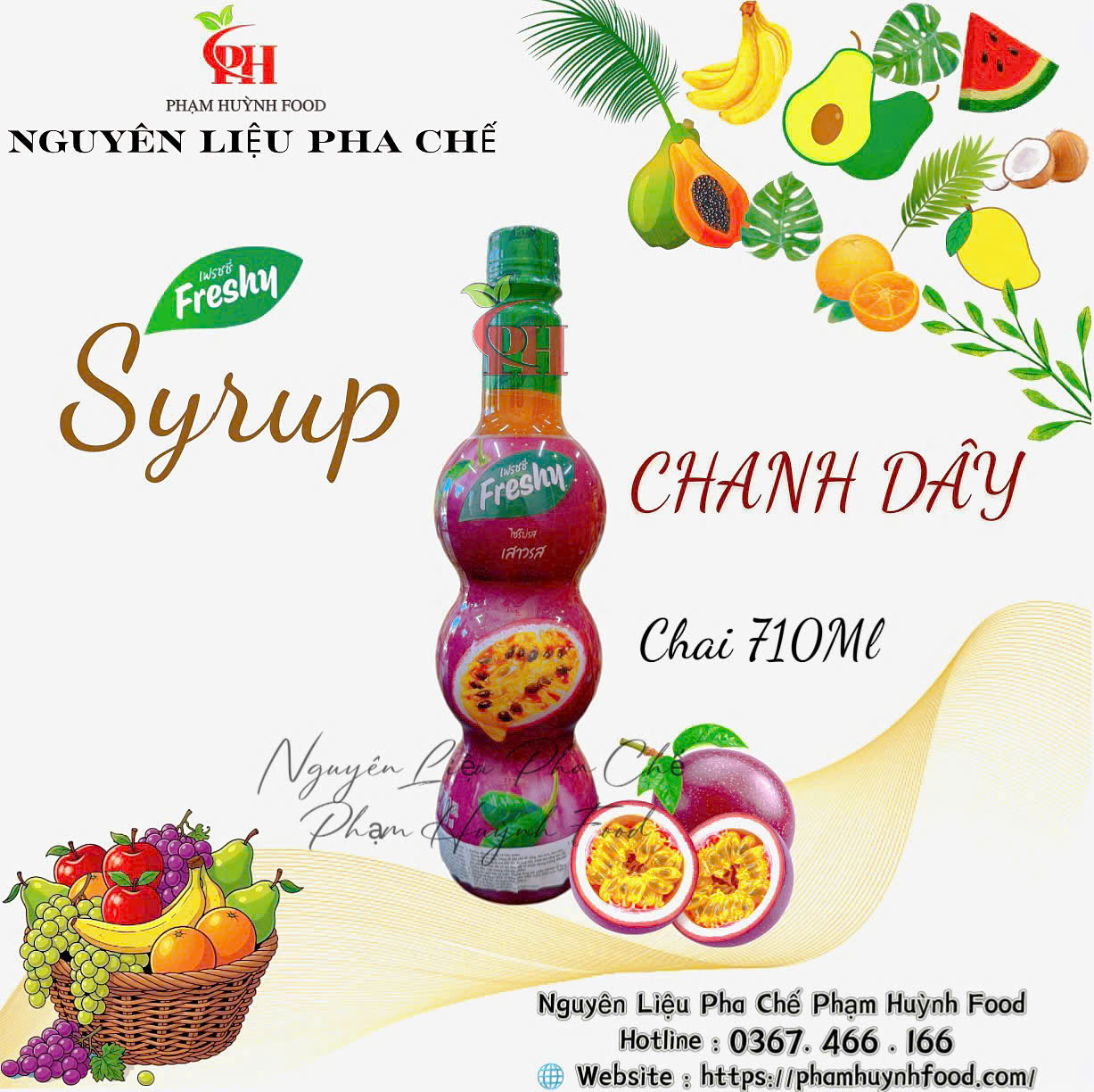 Siro Freshy 710ml - Chanh Dây