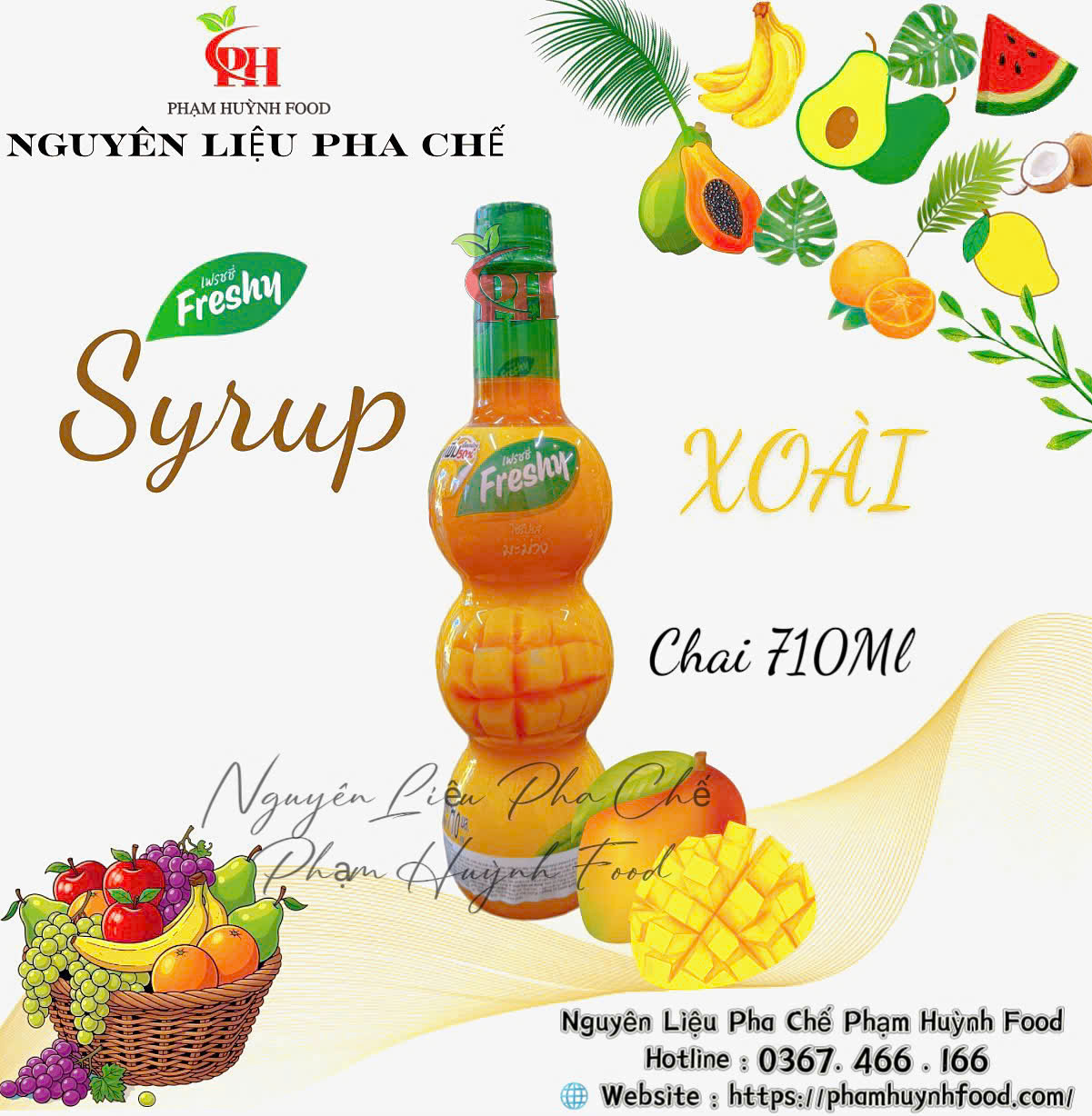 Siro Freshy 710ml - Xoài