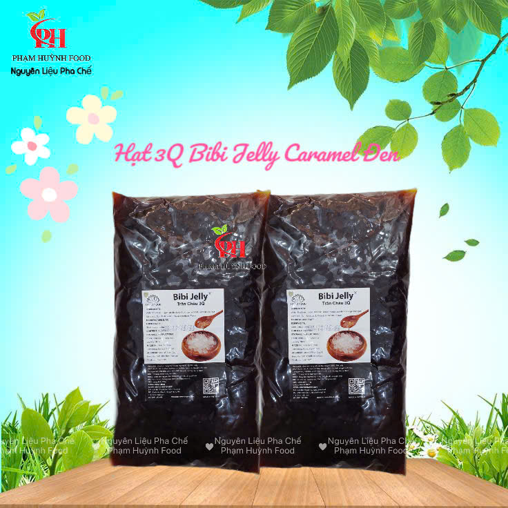 Hạt 3Q BiBi Jelly Caramel Đen 2kg