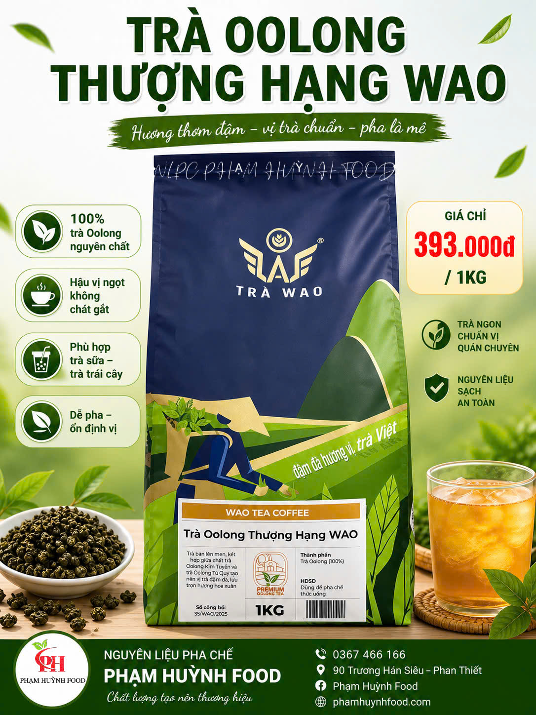 Trà Olong Thượng Hạng Wao - 1Kg